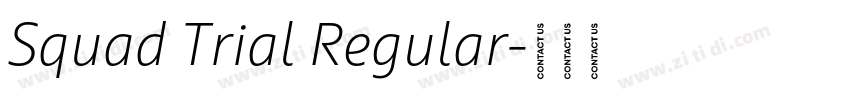 Squad Trial Regular字体转换 Squad Trial Regular字体转换